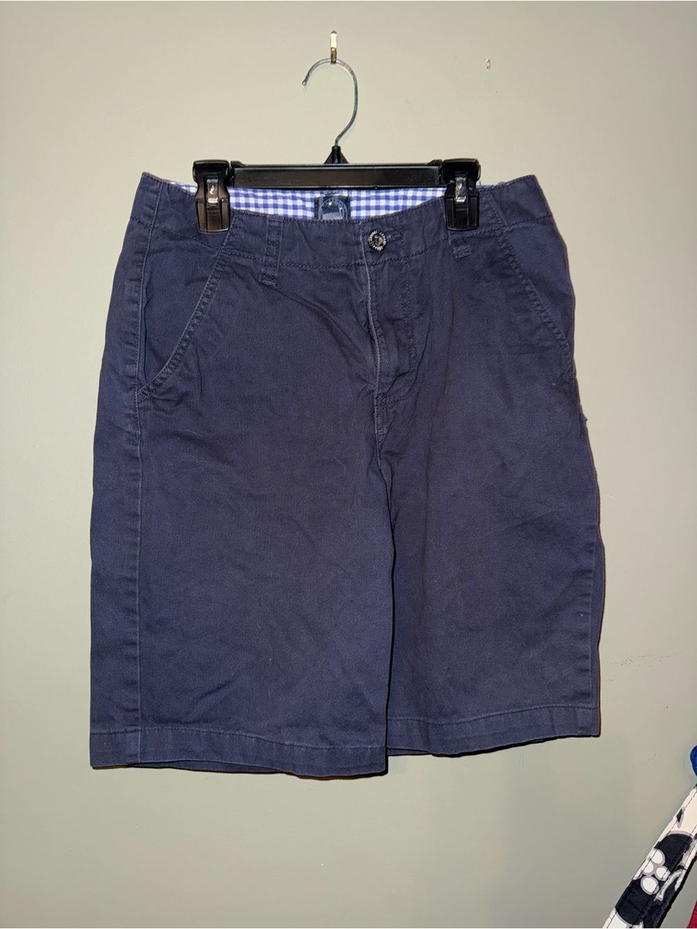 J. Khaki Navy Flat-Front Kids Shorts
